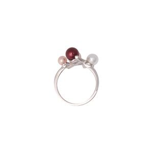Elegant Pearl Trio Ring